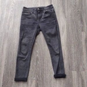 black high-waisted pants